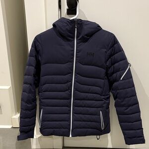 Helly Hansen Navy ski Puffer Jacket with Hood